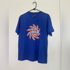 ADIDAS X FARM RIO MIDNIGHT BLUE T SHIRT SZ LARGE